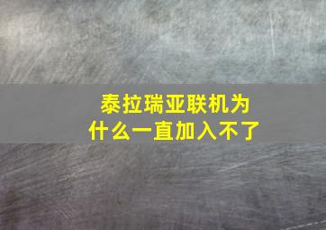 泰拉瑞亚联机为什么一直加入不了