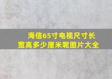 海信65寸电视尺寸长宽高多少厘米呢图片大全