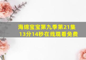 海绵宝宝第九季第21集13分14秒在线观看免费