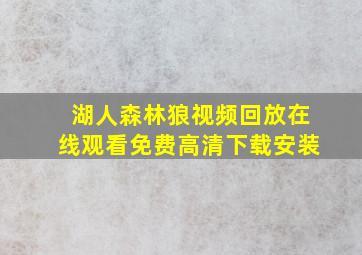 湖人森林狼视频回放在线观看免费高清下载安装