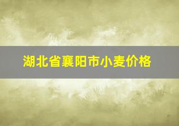 湖北省襄阳市小麦价格