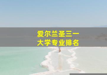 爱尔兰圣三一大学专业排名