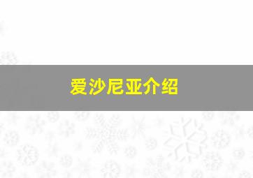 爱沙尼亚介绍