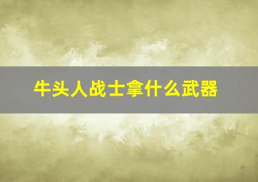 牛头人战士拿什么武器