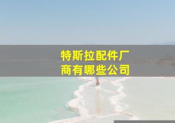 特斯拉配件厂商有哪些公司