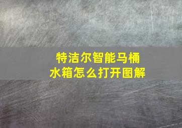 特洁尔智能马桶水箱怎么打开图解