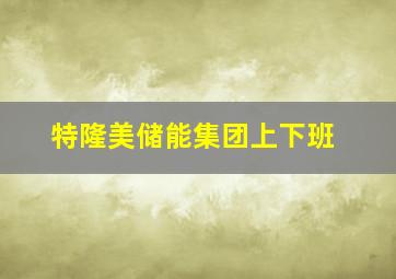 特隆美储能集团上下班