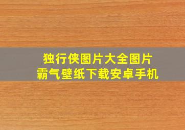 独行侠图片大全图片霸气壁纸下载安卓手机