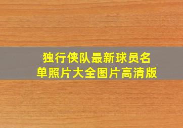 独行侠队最新球员名单照片大全图片高清版