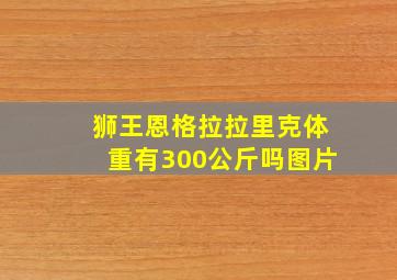 狮王恩格拉拉里克体重有300公斤吗图片