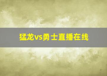 猛龙vs勇士直播在线