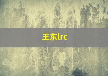 王东lrc