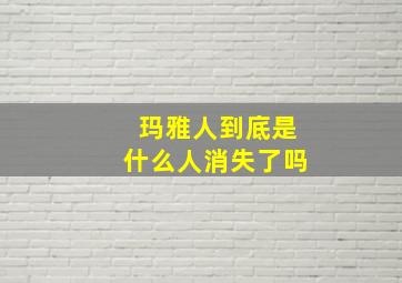 玛雅人到底是什么人消失了吗