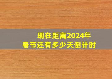 现在距离2024年春节还有多少天倒计时