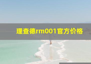 理查德rm001官方价格