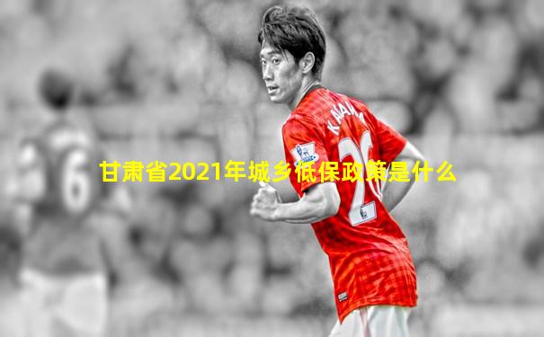 甘肃省2021年城乡低保政策是什么