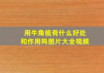 用牛角梳有什么好处和作用吗图片大全视频