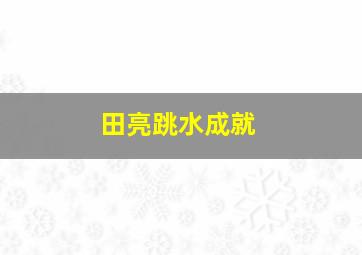 田亮跳水成就