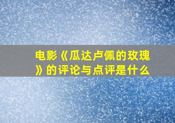 电影《瓜达卢佩的玫瑰》的评论与点评是什么