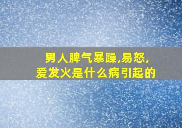 男人脾气暴躁,易怒,爱发火是什么病引起的