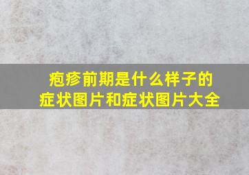 疱疹前期是什么样子的症状图片和症状图片大全