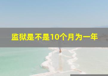 监狱是不是10个月为一年