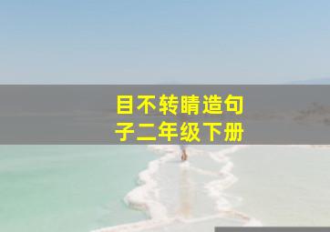 目不转睛造句子二年级下册