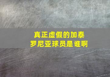 真正虚假的加泰罗尼亚球员是谁啊