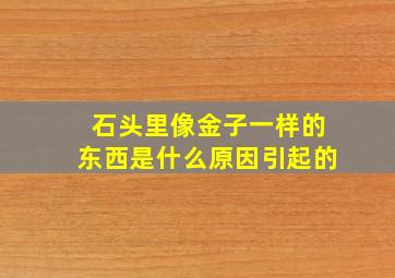 石头里像金子一样的东西是什么原因引起的