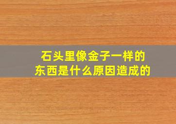 石头里像金子一样的东西是什么原因造成的