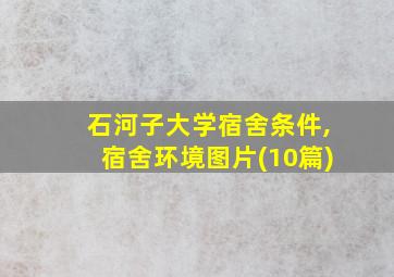 石河子大学宿舍条件,宿舍环境图片(10篇)