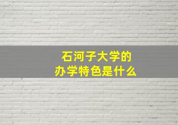 石河子大学的办学特色是什么