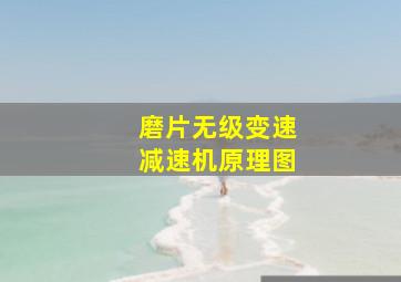 磨片无级变速减速机原理图