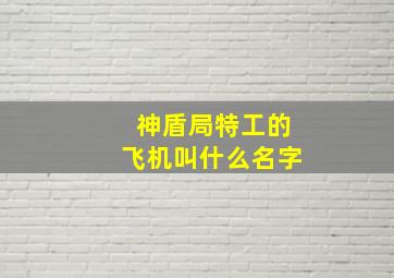 神盾局特工的飞机叫什么名字