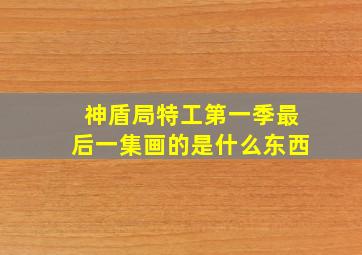 神盾局特工第一季最后一集画的是什么东西