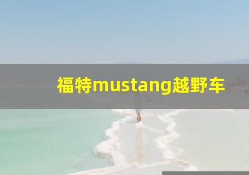 福特mustang越野车