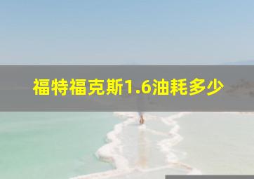 福特福克斯1.6油耗多少