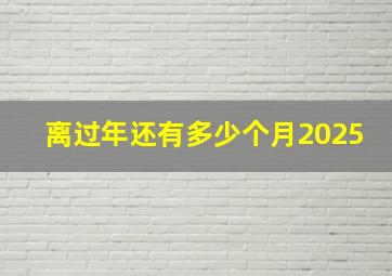 离过年还有多少个月2025