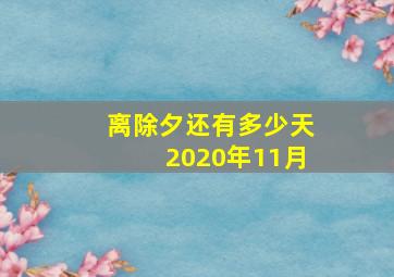 离除夕还有多少天2020年11月