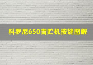 科罗尼650青贮机按键图解