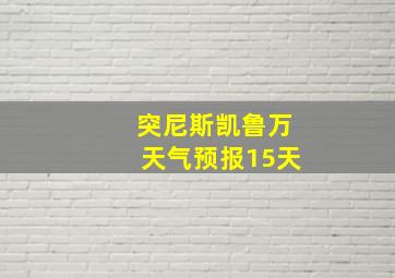 突尼斯凯鲁万天气预报15天