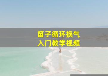 笛子循环换气入门教学视频