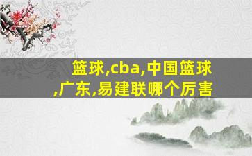 篮球,cba,中国篮球,广东,易建联哪个厉害