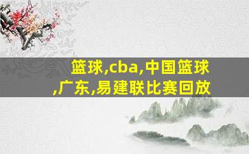 篮球,cba,中国篮球,广东,易建联比赛回放