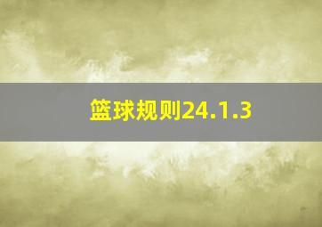 篮球规则24.1.3