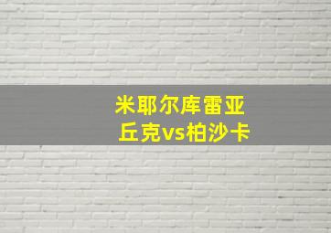 米耶尔库雷亚丘克vs柏沙卡