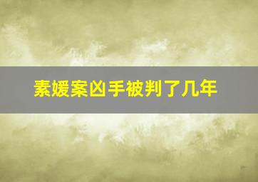 素媛案凶手被判了几年