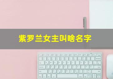 紫罗兰女主叫啥名字