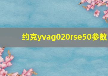 约克yvag020rse50参数