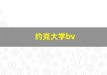 约克大学bv